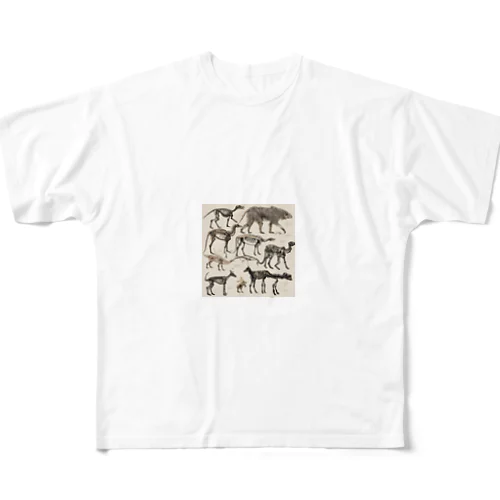 骨格標本 All-Over Print T-Shirt