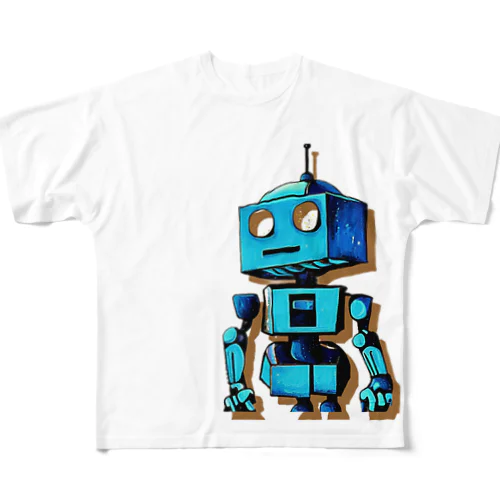 ロボット・フレンド1 フルグラフィックTシャツ