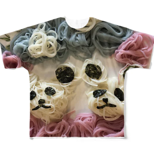 パンダそうめん All-Over Print T-Shirt