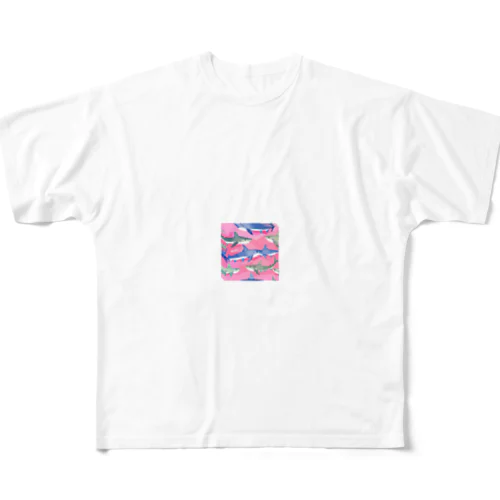 サメだシャーク All-Over Print T-Shirt