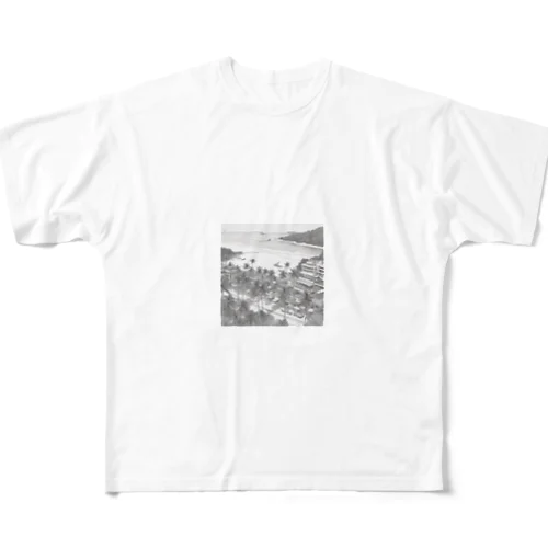 有名な観光スポットイメージ画像：ボラカイ島（フィリピン） フルグラフィックTシャツ