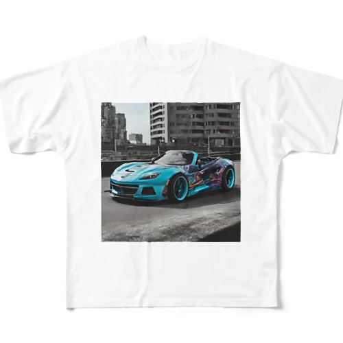 かっこいい車のグッズ フルグラフィックTシャツ