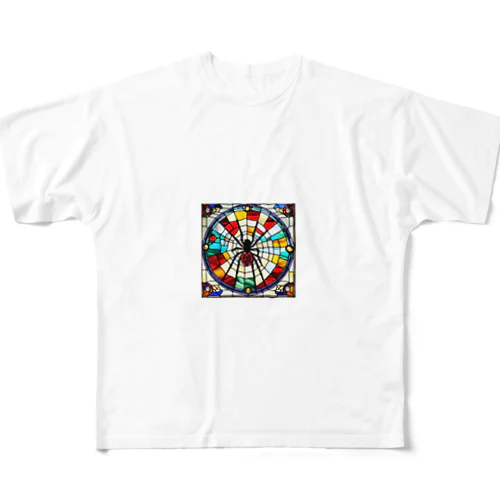 蜘蛛の巣 All-Over Print T-Shirt