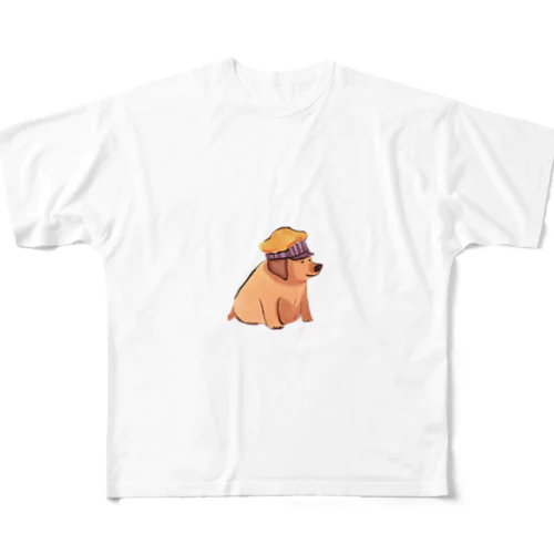 サウナ犬 フルグラフィックTシャツ