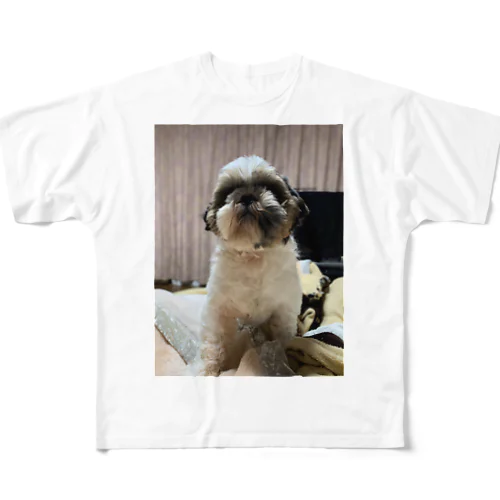 愛犬シーズ フルグラフィックTシャツ