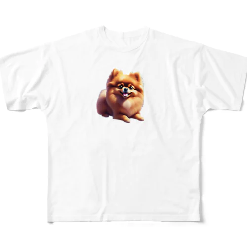 癒しのポメ All-Over Print T-Shirt