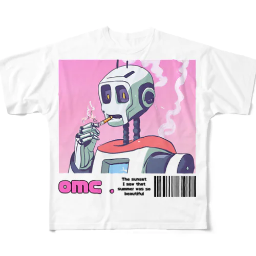 一服ロボットさん All-Over Print T-Shirt