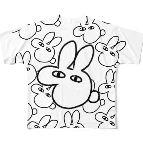 うさぼ All-Over Print T-Shirt