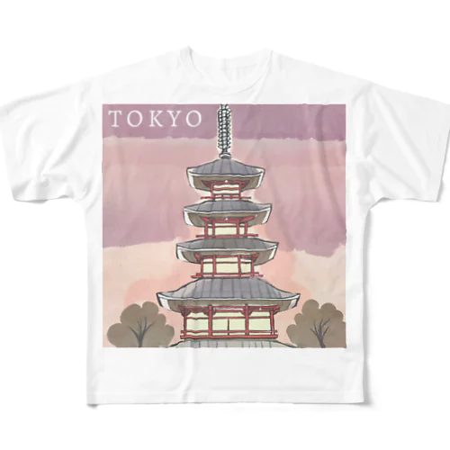 東京_03 フルグラフィックTシャツ