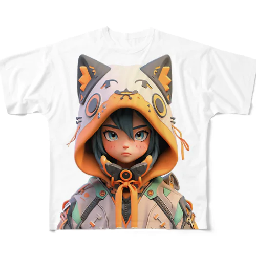 Ethnianima（エスニアニマ） All-Over Print T-Shirt