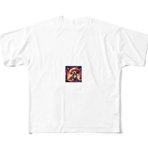 プリティードッグ All-Over Print T-Shirt