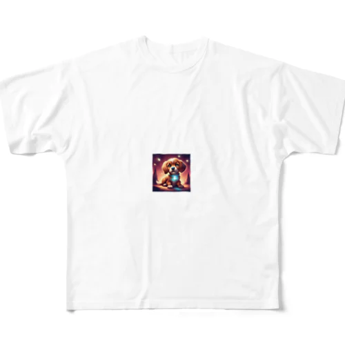 プリティードッグ フルグラフィックTシャツ