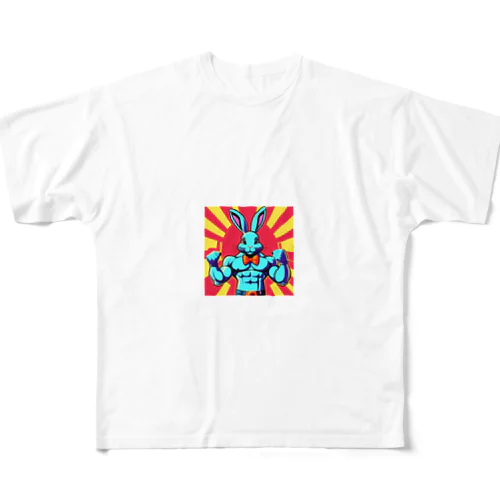 マッチョうさぎ🐰 All-Over Print T-Shirt