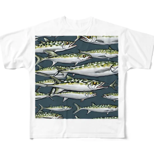 釣り好きサワラ All-Over Print T-Shirt