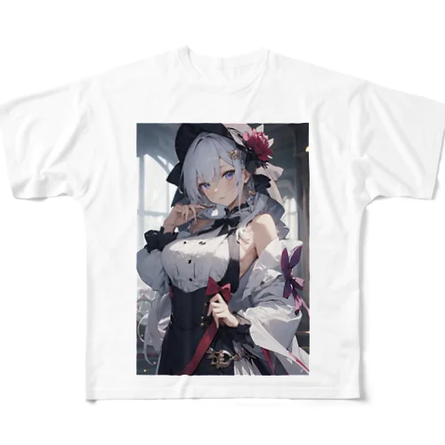 美少女 フルグラフィックTシャツ