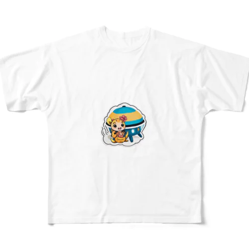 U・F・O襲来！（争いをなくし、笑いで満たすためにやって来た）） All-Over Print T-Shirt