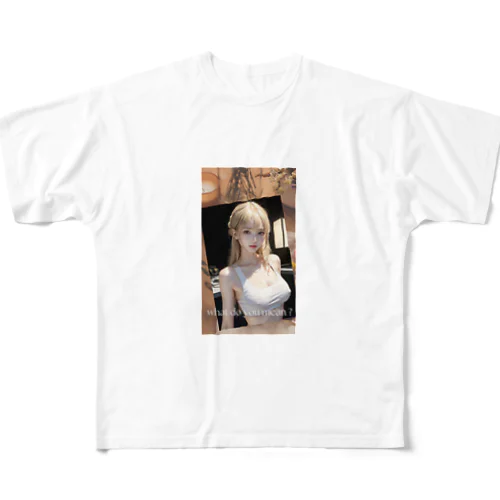 美女図鑑（What do you mean ?） フルグラフィックTシャツ