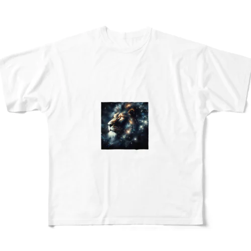 星屑のライオン All-Over Print T-Shirt