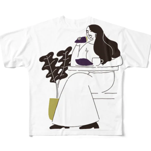 木曜日のやきいもとコーヒー All-Over Print T-Shirt