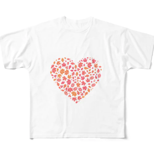 秋にも温もりを♡ All-Over Print T-Shirt