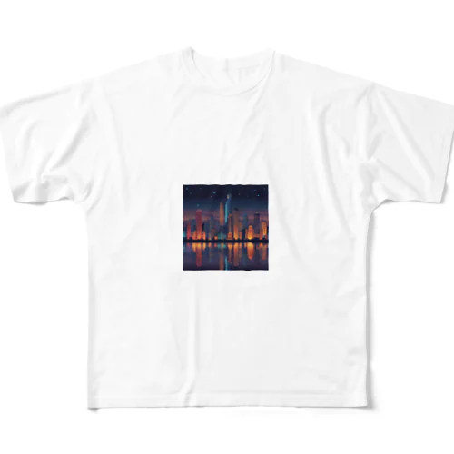 夜景 All-Over Print T-Shirt
