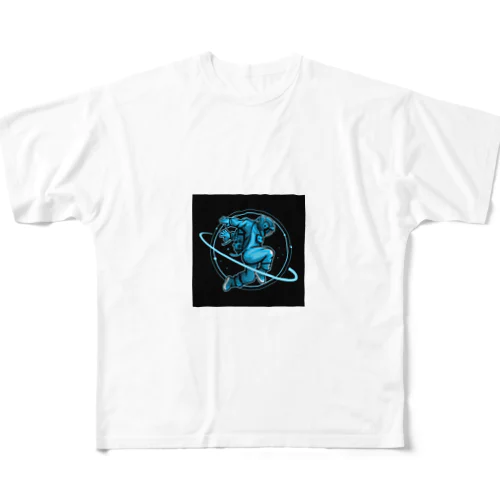 astronaut フルグラフィックTシャツ