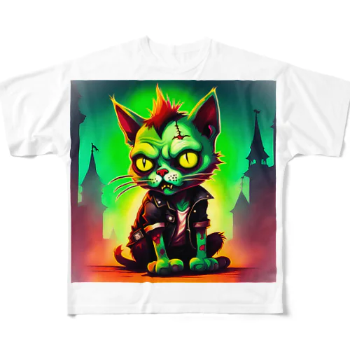 ヤサグレＰＵＮＫＳＣＡＴ All-Over Print T-Shirt