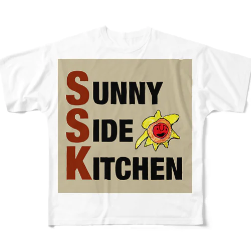 SUNNY SIDE KITCHEN フルグラフィックTシャツ