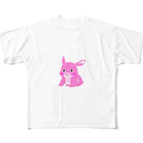 這い這いうさぎ フルグラフィックTシャツ