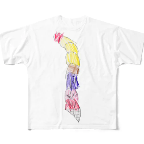 ゆうなアイス All-Over Print T-Shirt