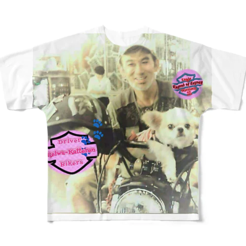 れいわ勝手連Driver&Bikers４番 All-Over Print T-Shirt