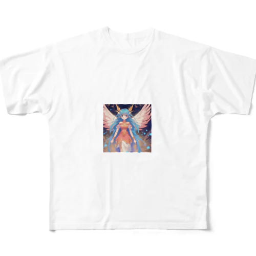 キュートなキャラクターたちの冒険 All-Over Print T-Shirt