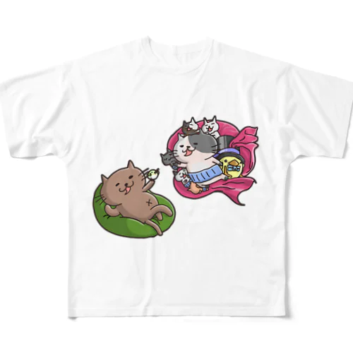 にゃん地創造だにゃん(枠なし) フルグラフィックTシャツ