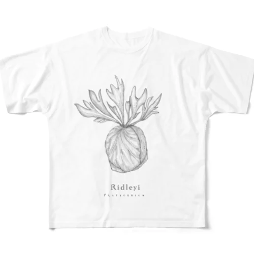 ビカクシダ - リドレイ 植物 All-Over Print T-Shirt