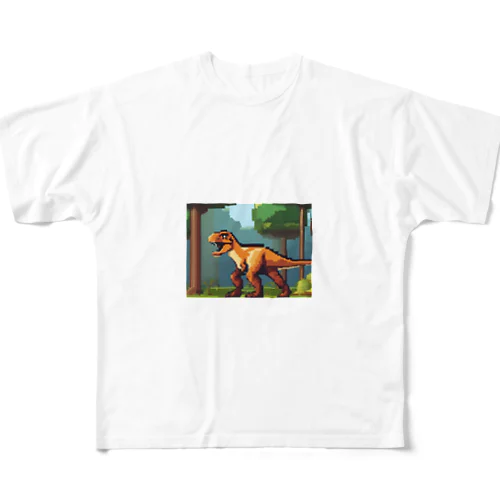 恐竜⑥ All-Over Print T-Shirt