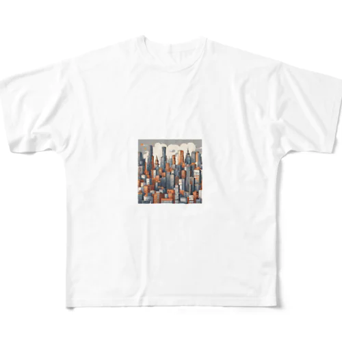 お洒落な街並みのグッズ All-Over Print T-Shirt