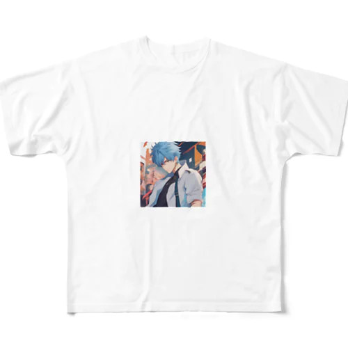 雄大 All-Over Print T-Shirt