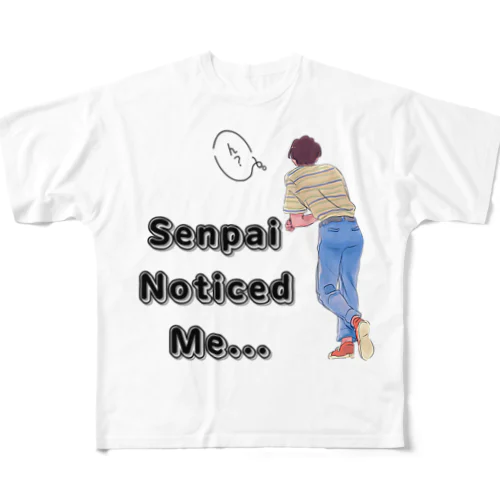 先輩  senpai noticed me  vol.2 フルグラフィックTシャツ