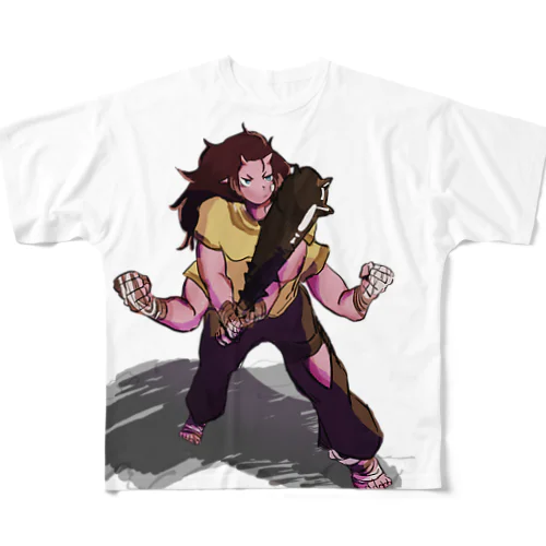 多腕鬼ちゃん All-Over Print T-Shirt