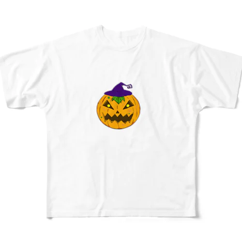 はぴねすかぼちゃフェイス【ロゴグッズ】 All-Over Print T-Shirt