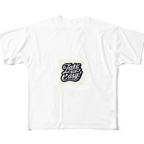 Take it easy! フルグラフィックTシャツ