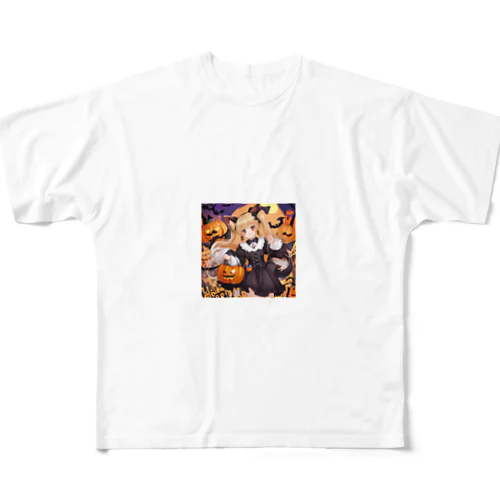 ハロウィンマジック★チワワ魔女のひらめき All-Over Print T-Shirt