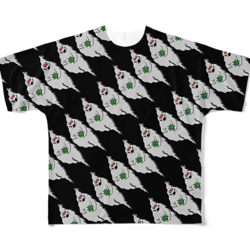 kush monster フルグラフィックTシャツ