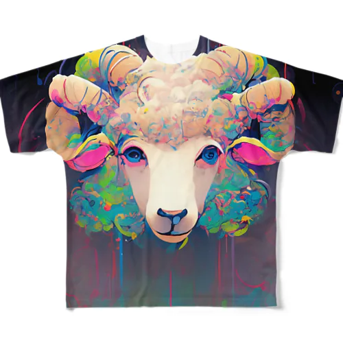 羊鐔�鐔チャ� 鐚醐執鐚� All-Over Print T-Shirt