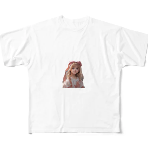 かわいい美女 All-Over Print T-Shirt