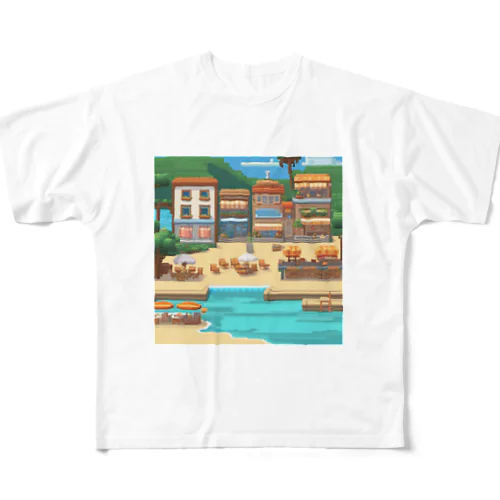 海のリゾート All-Over Print T-Shirt