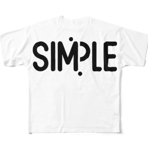 simple フルグラフィックTシャツ