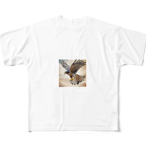 カラカラ (Peregrine Falcon) All-Over Print T-Shirt