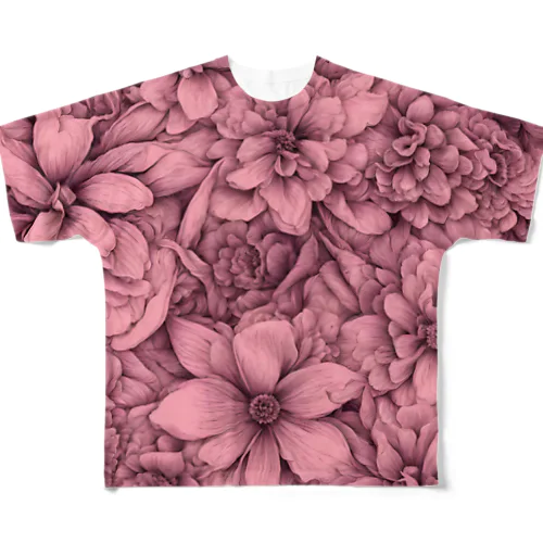 サクラ色の花園 All-Over Print T-Shirt