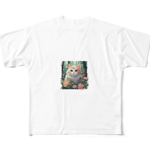 きれいめネコさん All-Over Print T-Shirt